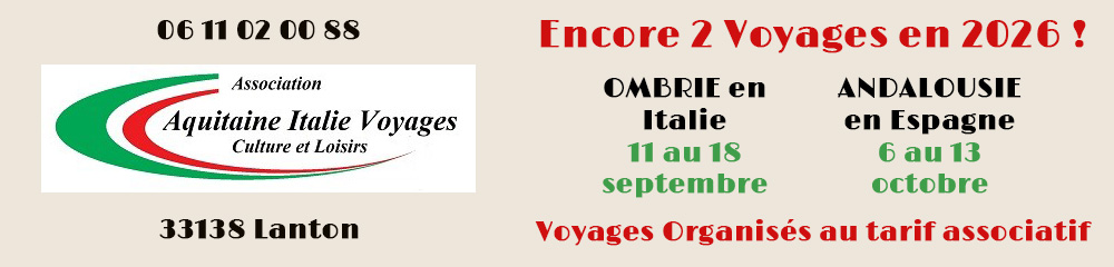 Voyages organisés en italie au tarif associatif